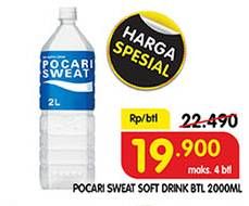 Promo Harga POCARI SWEAT Minuman Isotonik Original 2000 ml - Superindo