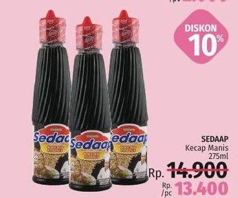 Promo Harga SEDAAP Kecap Manis 275 ml - LotteMart