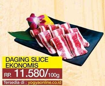 Promo Harga Daging Sapi Slice per 100 gr - Yogya