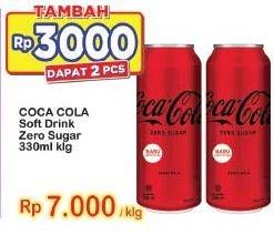 Promo Harga COCA COLA Minuman Soda Zero 330 ml - Indomaret