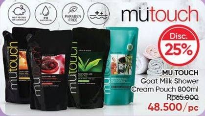 Promo Harga Mutouch Shower Cream 800 ml - Guardian