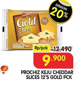 Promo Harga Prochiz Gold Slices 156 gr - Superindo