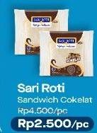 Promo Harga SARI ROTI Sandwich Coklat 49 gr - Alfamart