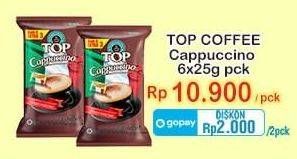 Promo Harga Top Coffee Cappuccino per 6 sachet 25 gr - Indomaret