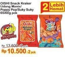 Promo Harga OISHI Snack/ Poppy Pop/ Suky Suky  - Indomaret