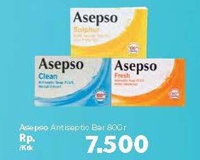 Promo Harga ASEPSO Antiseptic Bar Soap 80 gr - Carrefour