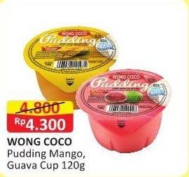 Promo Harga WONG COCO Pudding Mango Puree, Guava Puree 120 gr - Alfamart