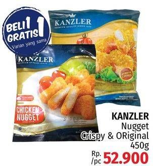 Promo Harga KANZLER Chicken Nugget Crispy, Original 450 gr - LotteMart
