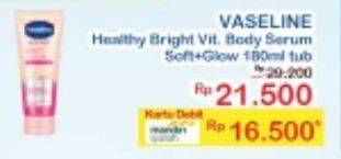 Promo Harga VASELINE Healthy Bright Soft Glow 180 ml - Indomaret