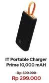 Promo Harga IT. Portable Charger Prime 10.000 MAh  - Erafone