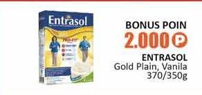 Promo Harga ENTRASOL Gold Susu Bubuk Plain, Vanilla 370 gr - Alfamidi