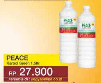 Promo Harga PEACE Karbol Sereh 1500 ml - Yogya