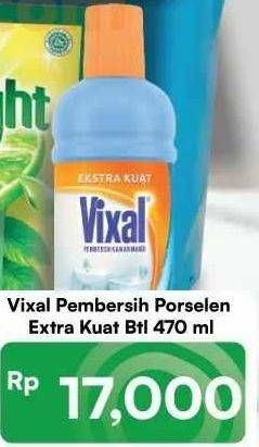 Promo Harga Vixal Pembersih Porselen Blue Extra Kuat 470 ml - Carrefour