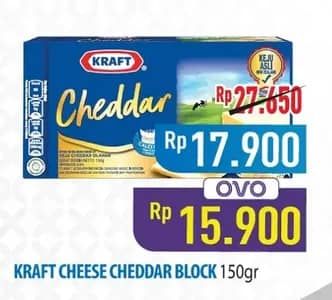 Promo Harga Kraft Cheese Cheddar 150 gr - Hypermart