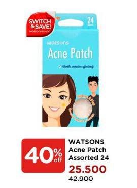 Promo Harga WATSONS Acne Patch Assorted 24 pcs - Watsons