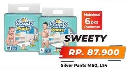 Promo Harga Sweety Silver Pants L54, M60 54 pcs - Yogya