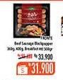 Promo Harga FRONTE Beef Sausage Blackpepper, Blackpepper 360 gr - Hypermart
