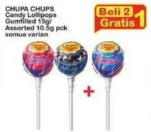 Promo Harga CHUPA CHUPS Lollipop Candy Assorted, Gumfilled 10 gr - Indomaret