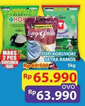 Promo Harga TOPI KOKI/HOKI Setra Ramos 5 Kg  - Hypermart