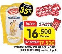 Promo Harga LIFEBUOY Body Wash Jenis Tertentu 450 ml - Superindo