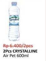 Promo Harga CRYSTALLINE Air Mineral 600 ml - Alfamidi