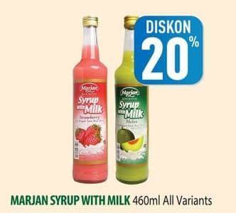 Promo Harga Marjan Syrup with Milk All Variants 460 ml - Hypermart