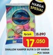 Promo Harga SWALLOW Naphthalene Disk Ball S-129 Warna 150 gr - Superindo