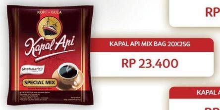 Promo Harga Kapal Api Kopi Bubuk Special Mix per 20 sachet 25 gr - Carrefour