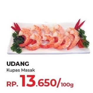 Promo Harga Udang Kupas Masak per 100 gr - Yogya