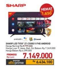 Promo Harga Sharp 2T-C50BG1i | LED TV 50"  - Carrefour