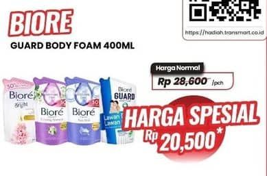 Promo Harga Biore Guard Body Foam 400 ml - Carrefour