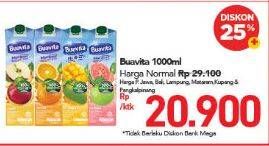 Promo Harga BUAVITA Fresh Juice 1000 ml - Carrefour