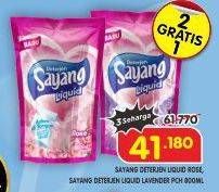 Promo Harga Sayang Liquid Detergent Lavender, Rose 800 ml - Superindo