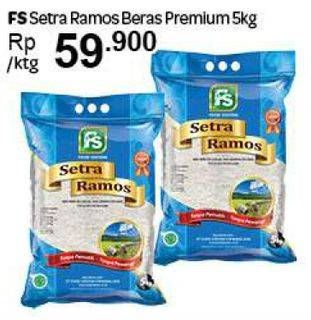 Promo Harga FS Beras Setra Ramos Premium 5 kg - Carrefour
