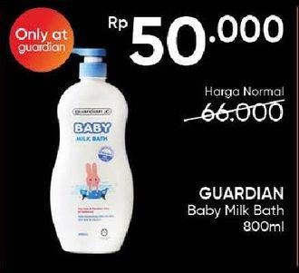 Promo Harga Guardian Baby Bath Milk 800 ml - Guardian