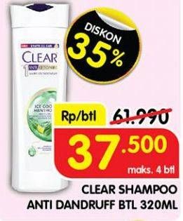 Promo Harga Clear Shampoo 320 ml - Superindo