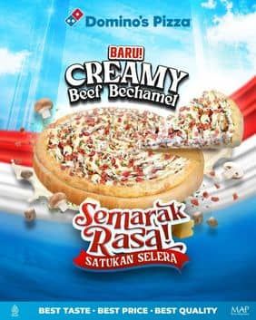 Promo Harga Creamy Beef Bechamel  - Domino Pizza