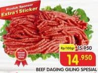 Promo Harga Daging Giling Sapi per 100 gr - Superindo