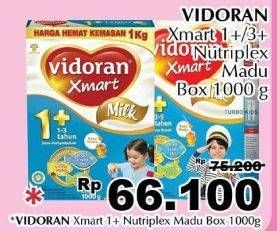 Promo Harga VIDORAN Xmart 1+/Xmart 3+ Madu 1 kg - Giant