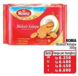 Promo Harga ROMA Biskuit Kelapa 300 gr - Lotte Grosir