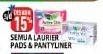 Promo Harga LAURIER Pads & Pantyliner  - Hypermart