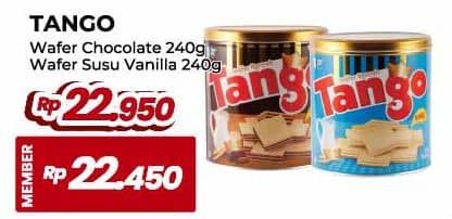 Promo Harga Tango Wafer Chocolate, Vanilla Milk 300 gr - Yogya