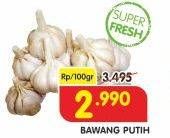 Promo Harga Bawang Putih per 100 gr - Superindo