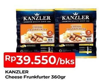 Promo Harga KANZLER Cheese Frankfurter 360 gr - TIP TOP