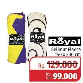 Promo Harga ROYAL Selimut Fleece 140x200cm  - Lotte Grosir