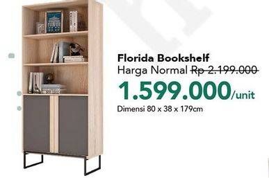 Promo Harga Bookshelf Florida  - Carrefour