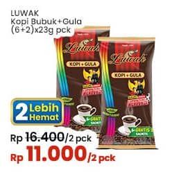 Promo Harga Luwak Kopi + Gula per 8 sachet 25 gr - Indomaret