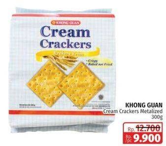 Promo Harga KHONG GUAN Cream Crackers Metalized 300 gr - Lotte Grosir