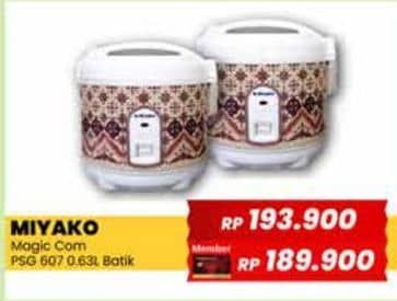 Promo Harga Miyako PSG 607 Batik Rice Cooker  - Yogya