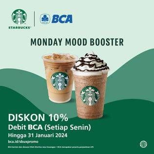 Promo Harga Monday Mood Booster  - Starbucks